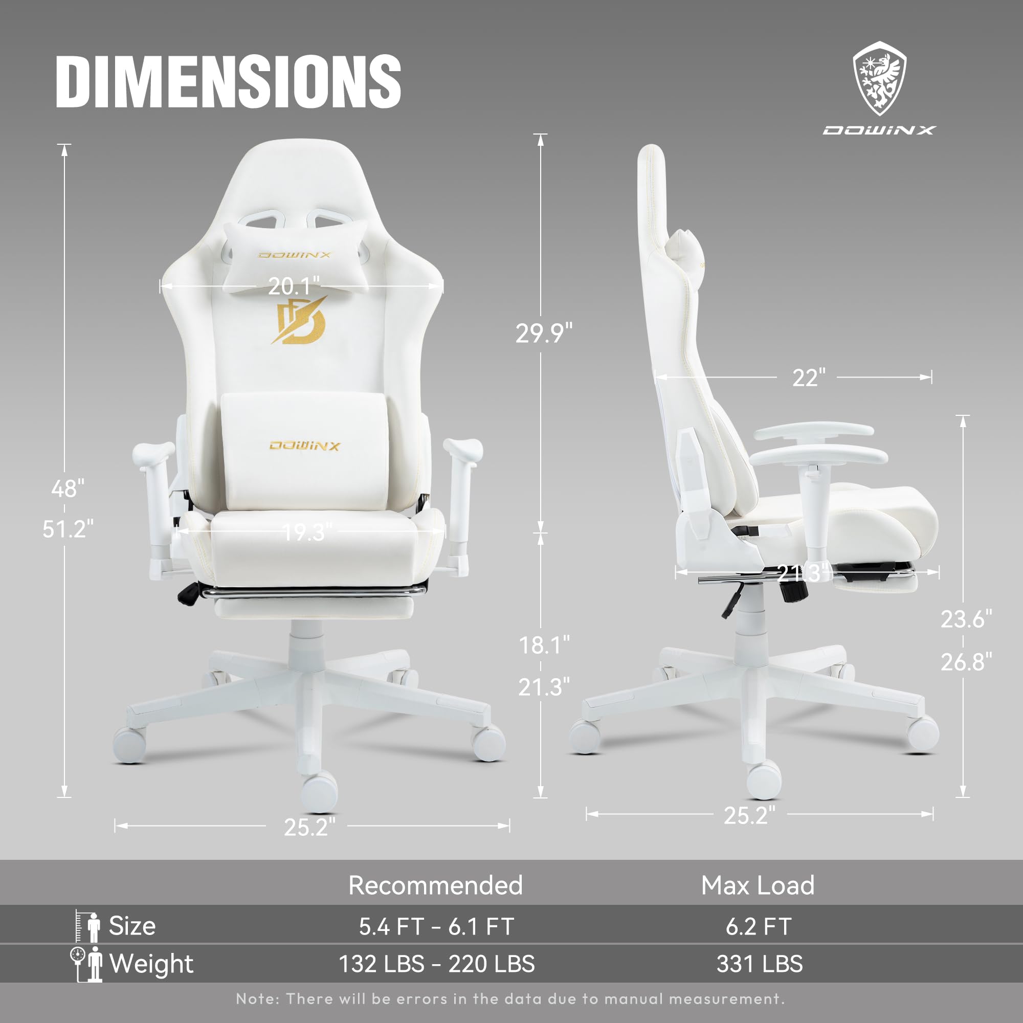 Buy Dowinx Gaming Chair Ergonomic Racing Style Recliner With
