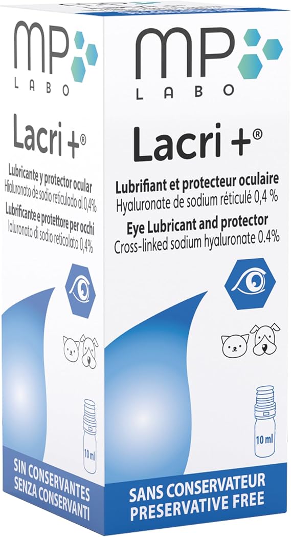MP Labo Lacri+ Eye Drops for Cats and Dogs - Preservative-free eye drops; moisturises and supports dry eyes and corneal health