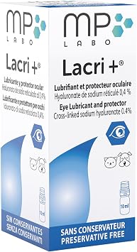 MP Labo Lacri+ Eye Drops for Cats and Dogs - Preservative-free eye drops; moisturises and supports dry eyes and corneal health