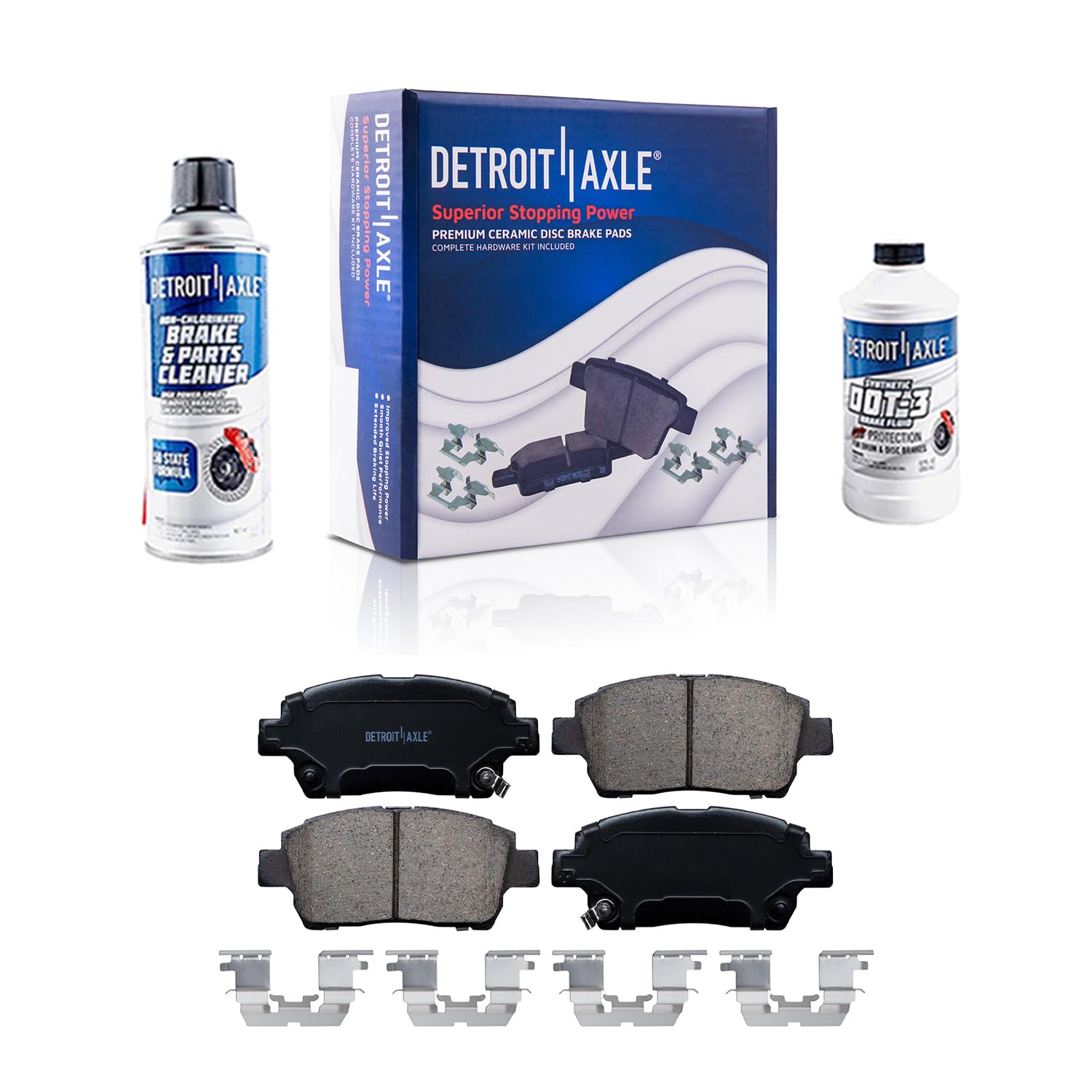 Detroit Axle - Front Brake Pads for Toyota Celica Prius Echo MR2 Spyder