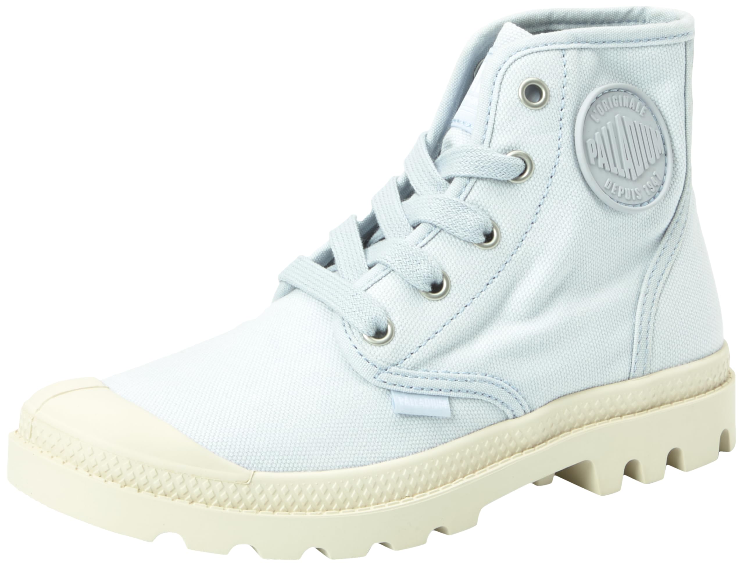 Palladium - Pampa Hi - Men's and Women's Cotton Sneakers, EVA Insole, Authentic Look - Vegan Friendly, Blue, 4 UK