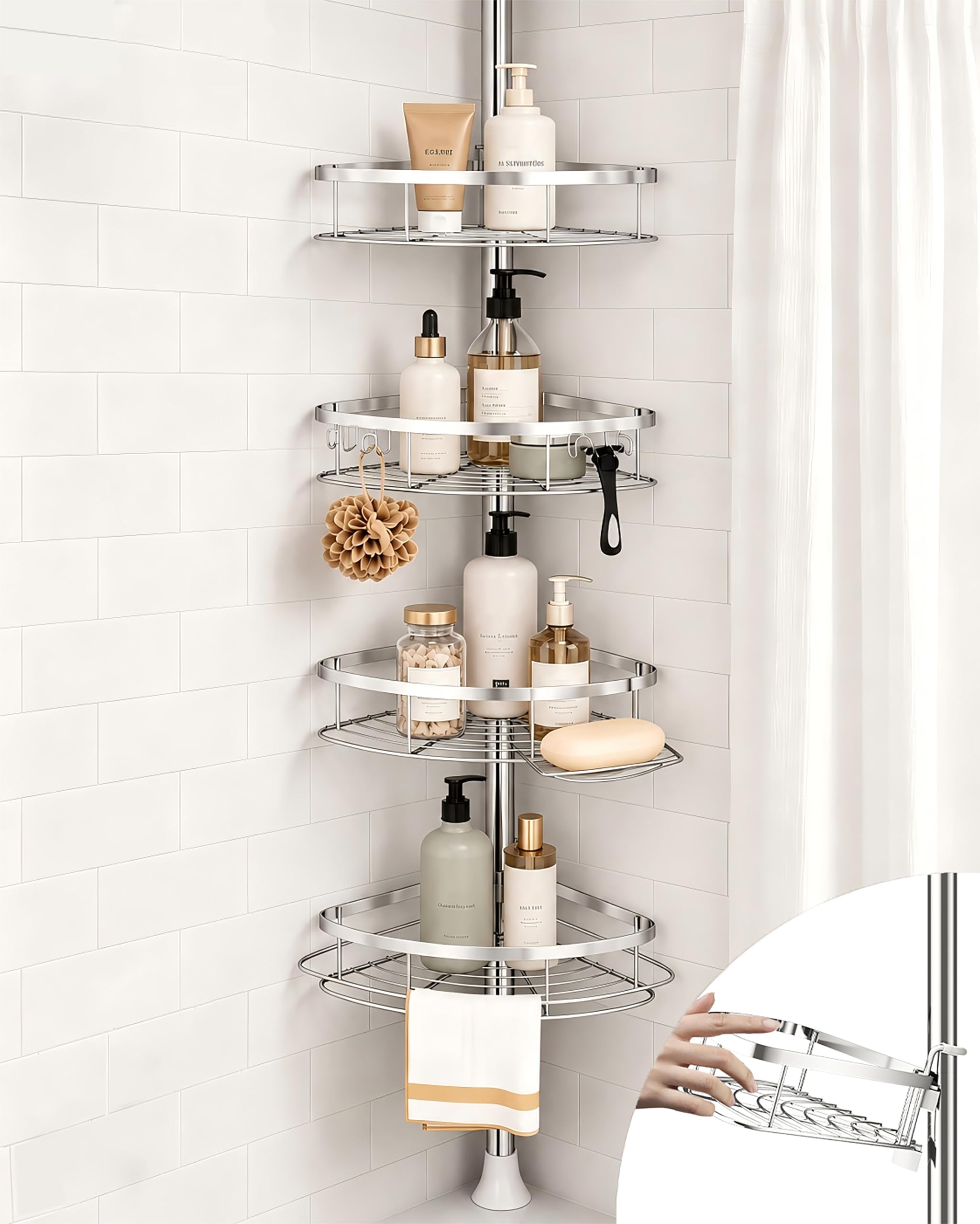 Rustproof Shower Caddy - Organize Your Bathroom! -1