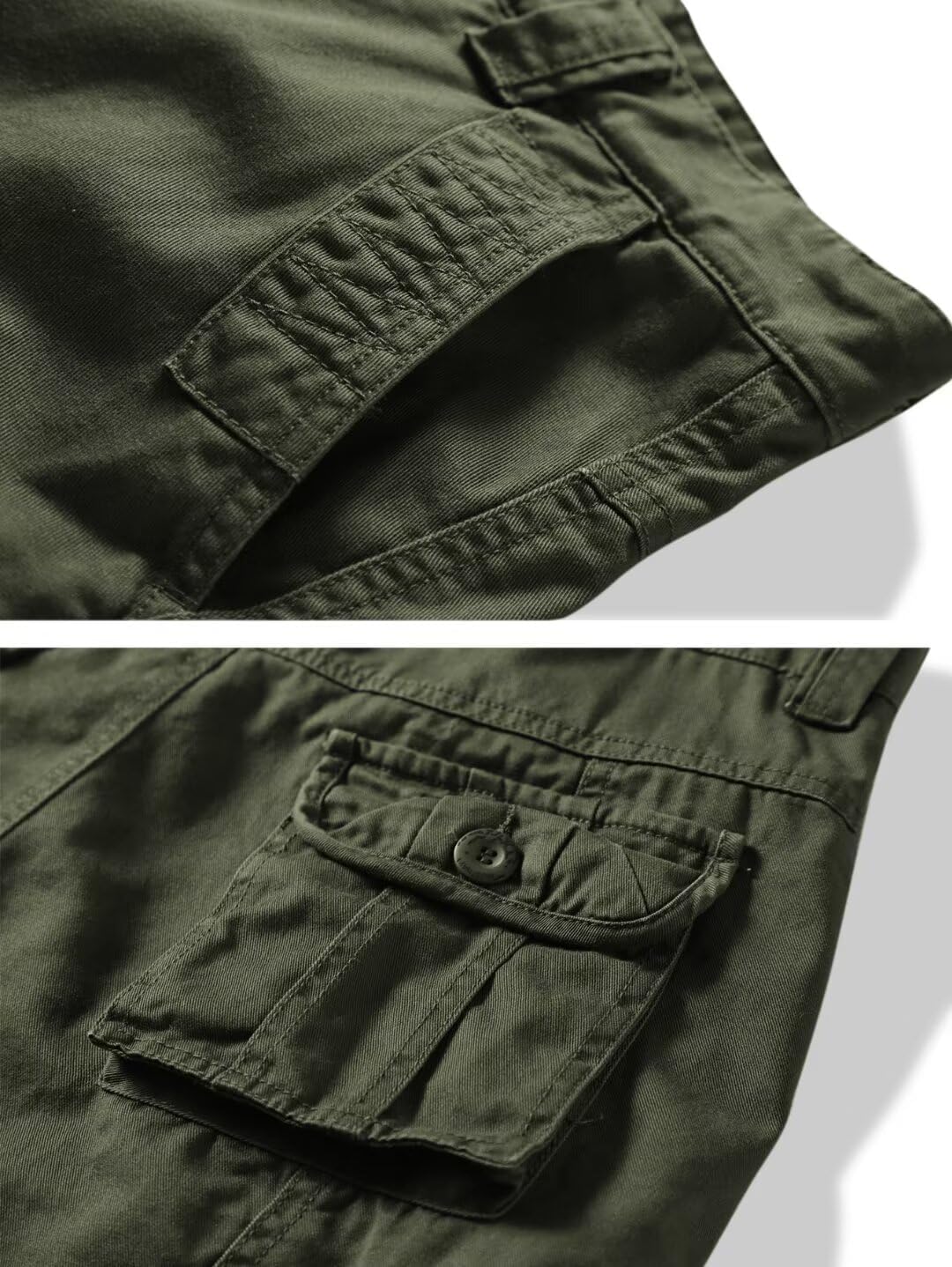 KOCTHOMY Casual Cargo Pants for Men Tactical Baggy Cotton Work Pants with Multi Pockets No Belt - Image 5