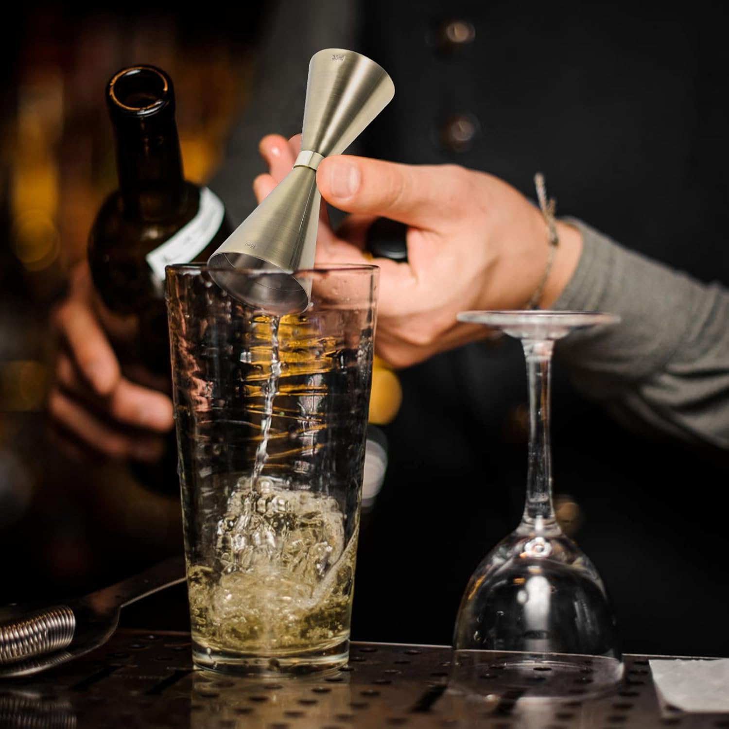 Japanese Jigger for Bartending Double Cocktail Jigger Cup Barware Liquor Measuring Cup