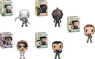 Funko Pop! Games: Fortnite Set of 5: Tower Recon Specialist, High Rise Assault Trooper, Black Knight, Moonwalker and Skull Trooper