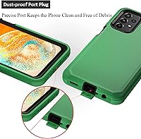 Vista 4 de Funda resistente para Samsung Galaxy A23 5G 4G, con clip para cinturón y soporte, resistente a prueba de golpes, funda protectora de cuerpo