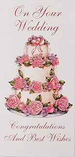 On Your Wedding - Congratulations and Best Wishes Money/Check Holder Greeting Card