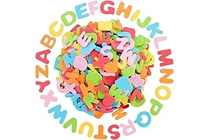 1300-Pack Multicolored Adhesive Alphabet Letters for Kids' Craft Activities