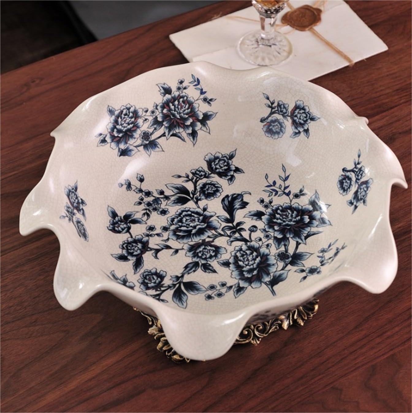 Kosz na Owoce Etażerka na Owoce Miska na Owoce Ceramiczna Miska Na Owoce Dekoracyjna Miska Na Cokole Na Stół Vintage Miska Na Owoce Z Podstawą Z Żywicy Patera na Owoce