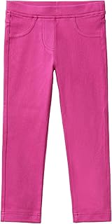 United Colors of Benetton Arka Cebi Logo İşlemeli Beli Lastikli Dar Kesim Pantolon Pantolon Kız çocuk