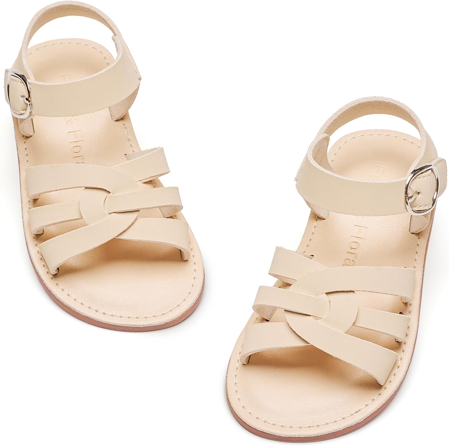 Felix & Flora Toddler Girl Sandals - Little Girl Easter Summer Dress Shoes Lightweight Open Toe Beach Holiday.