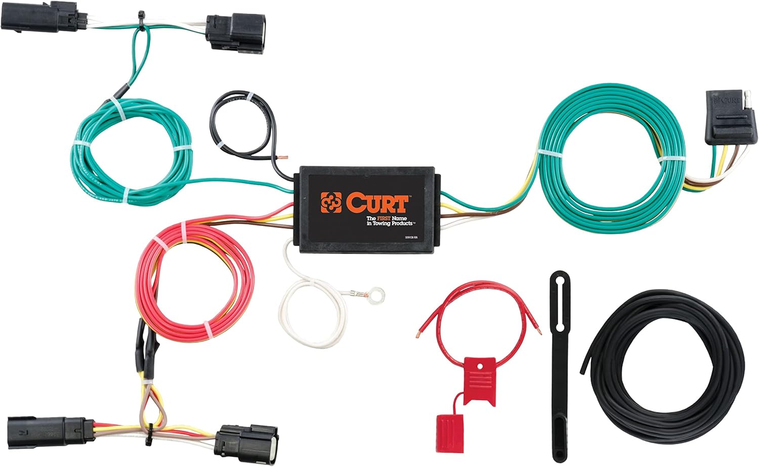 CURT 56292 Vehicle-Side Custom 4-Pin Trailer Wiring Harness for Select Ford Edge