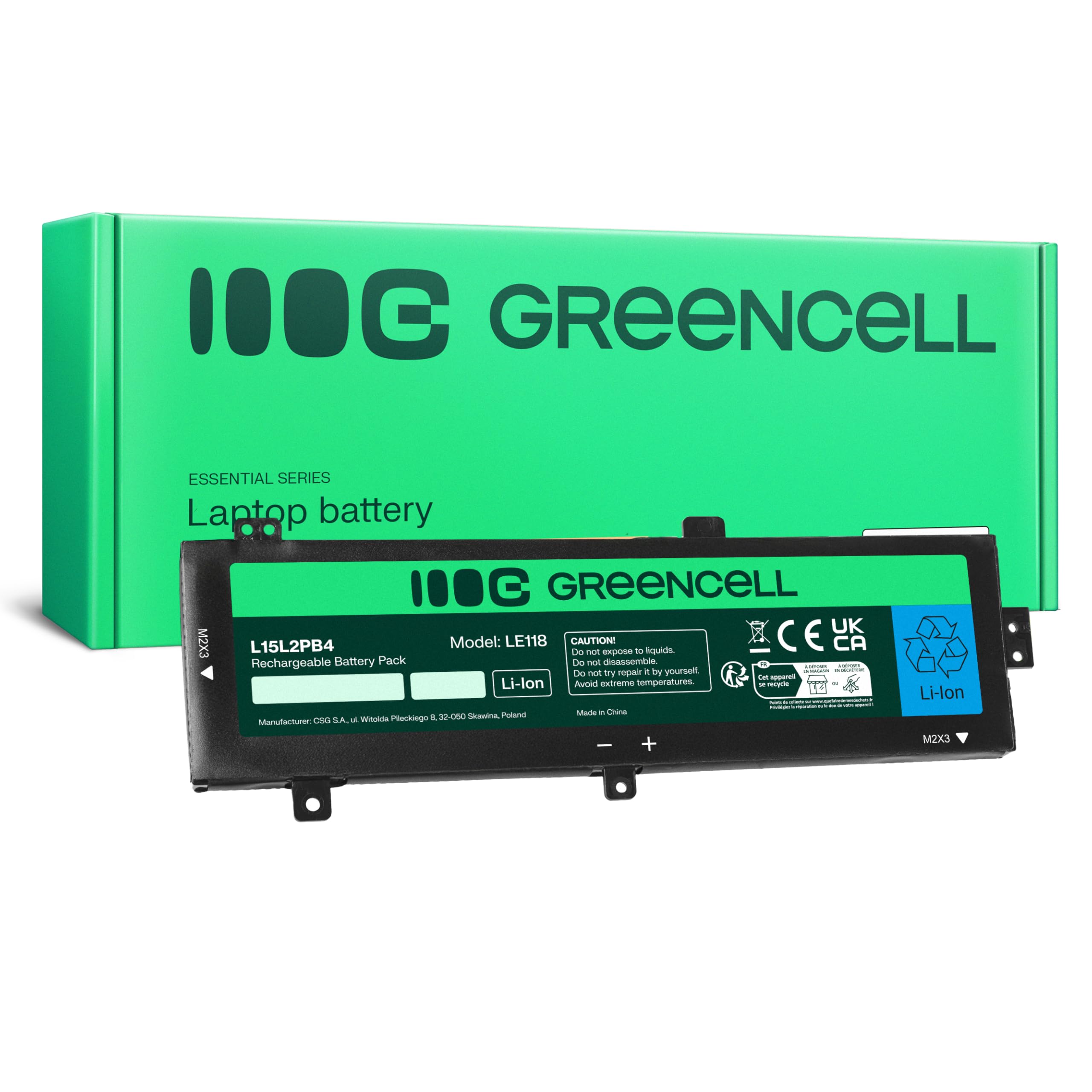 Batteria L15L2PB4 7.6V 30Wh Per Lenovo IdeaPad 310, 510 E Serie Compatibili – 4000mAh Con Fino A 500 Cicli