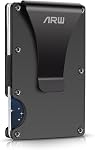 Minimalist Wallet for Men, ARW Metal Money Clip Wallet, RFID Blocking Aluminum Slim Cash Credit Card Holder