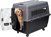 SportPet Designs Plastic Airline Approved Kennels Wire Door Travel Dog Crate, X-Large