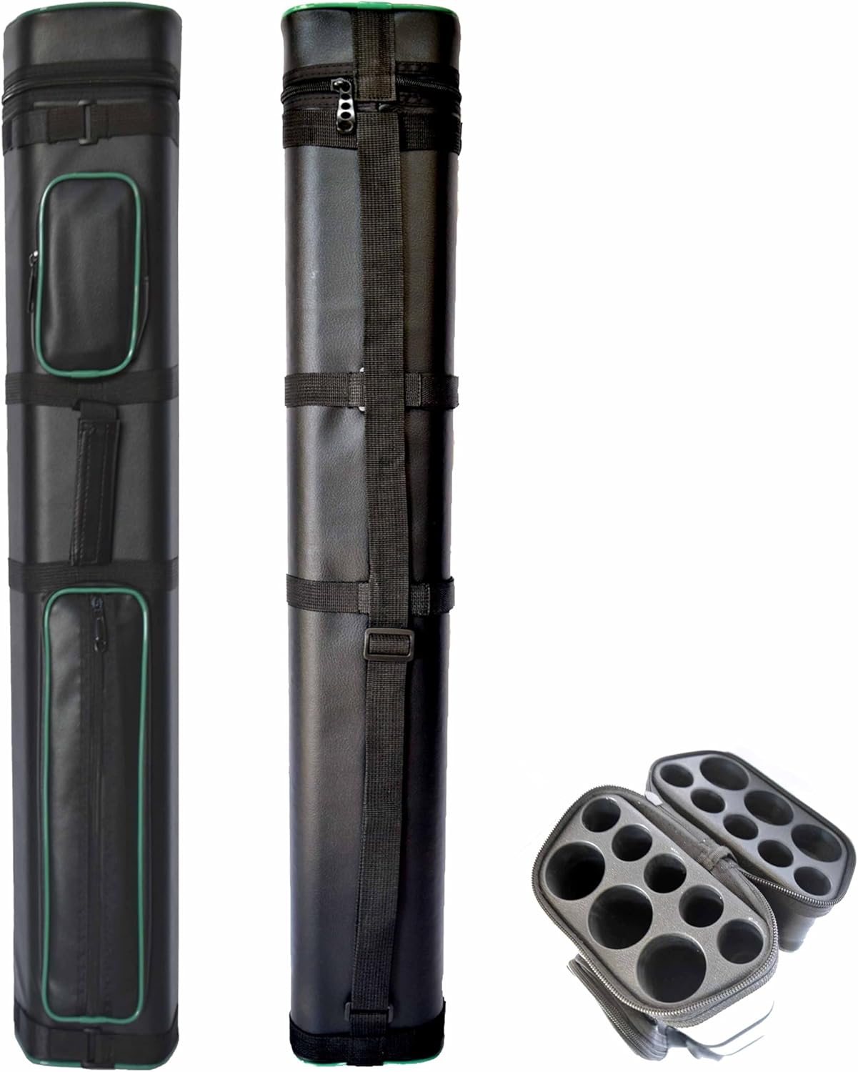 HAN'S DELTA 3x5 Hard Pool Cue Billiard Stick Carrying Case, (Several Colors Available)