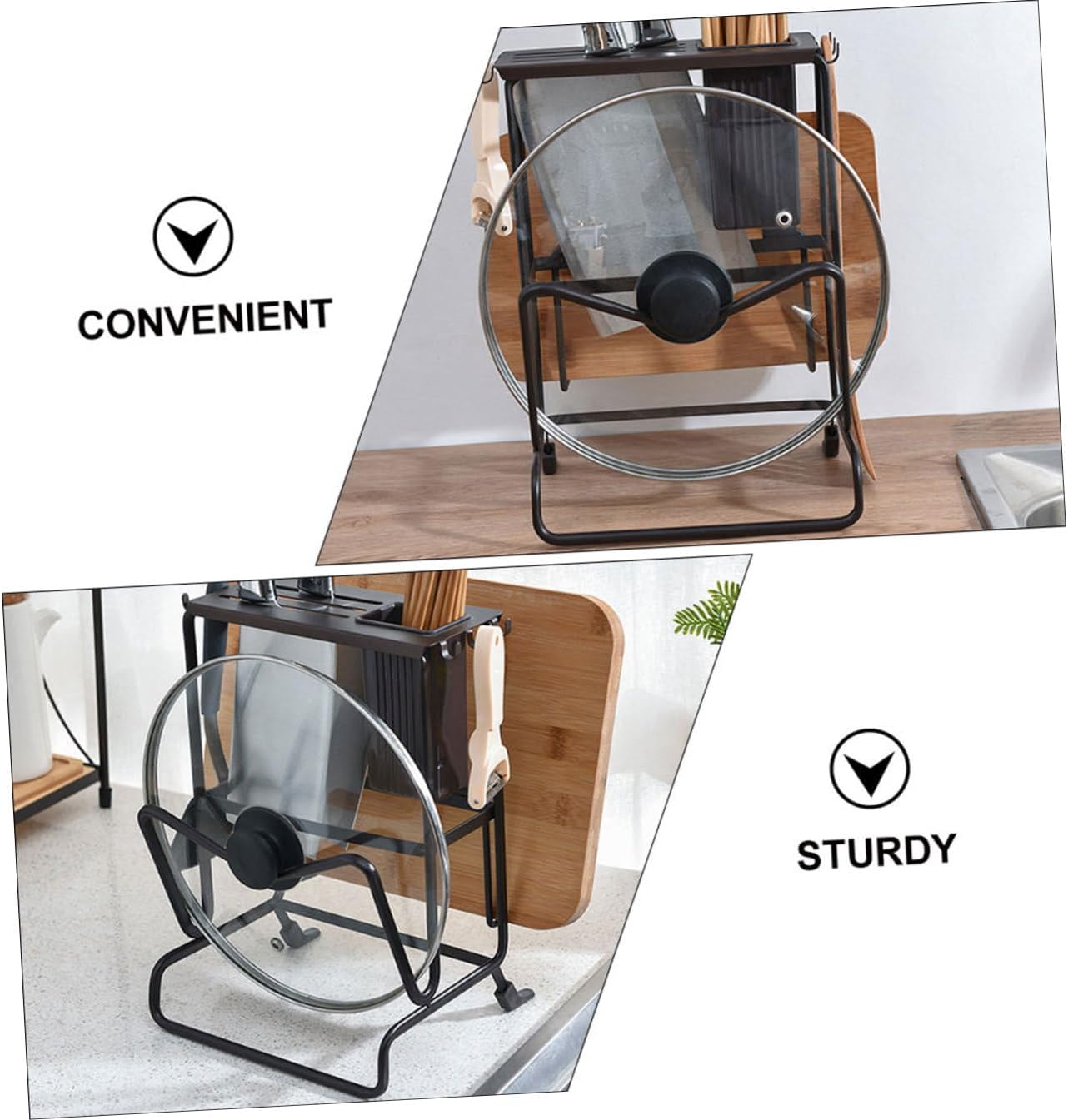 Space-saving Kitchen Storage Rack Cutter Storage Shelf Holder for Dishes Cutting Board