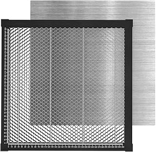 Pruie Gravador Honeycomb Mesa de Trabalho Painel de Aço Plataforma de Placa com Medição para CO2/Diode/Fibra Máquina de Corte de Gravura Compatível com NEJE/XTOOL//Gravura