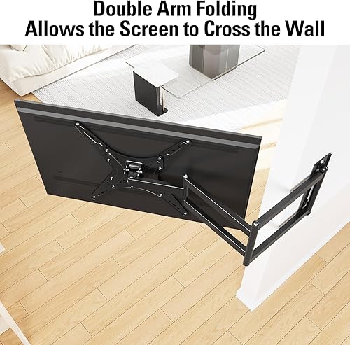 Miniatura 5 de MOUNTUP MU0047 - Soporte de pared para TV de brazo largo para la mayoría de televisores de 26 a 65 pulgadas, soportes de TV de esquina con brazo de