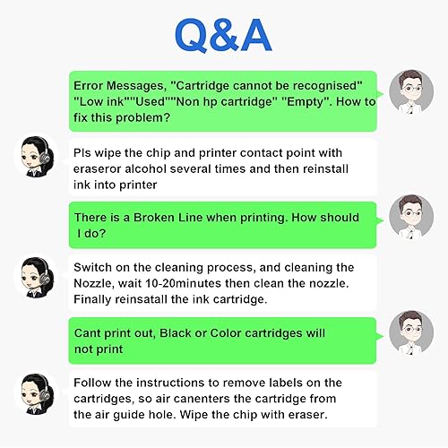 Miniatura 8 de SuperInk Cartucho de tinta remanufacturado compatible con HP F6U64A F6U63A 63 63XL 63 XL (tricolor negro, paquete de 2)