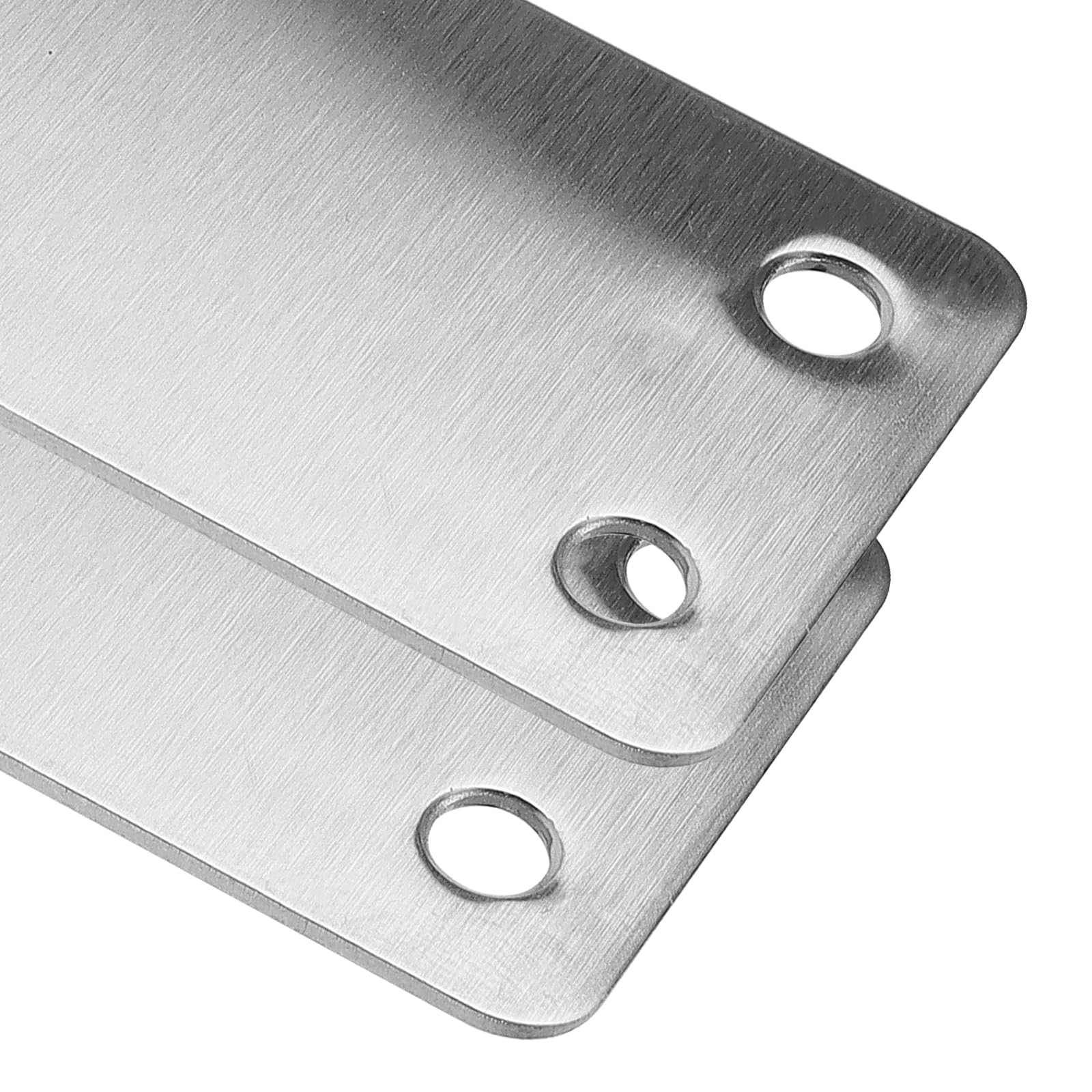 MUKCHAP 50 PCS 60 x 38 x 1.5mm Metal Flat Mending Plate, Stainless Steel Jointing Plates with 200 Screws - Image 4