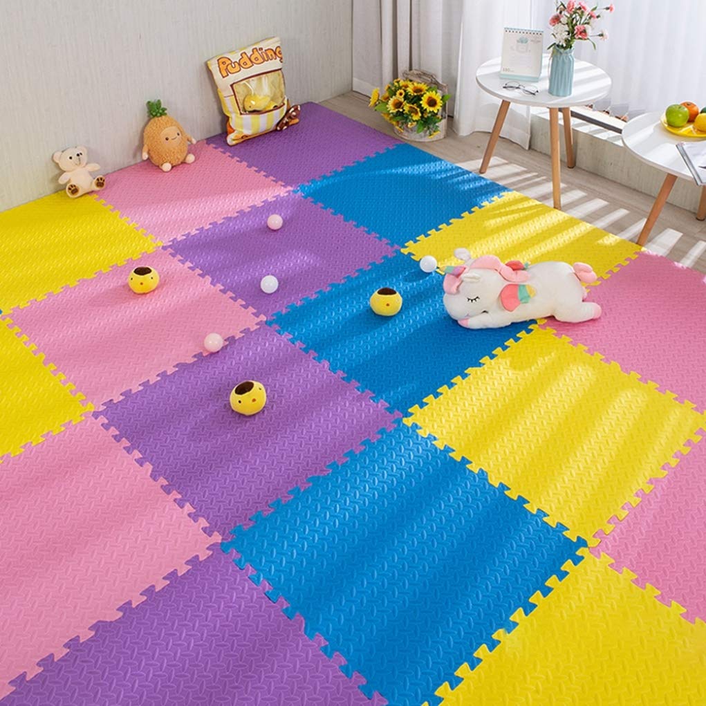 Amazon.co.jp: ジョイントマット カラフル 60cm 30cm 60*60*1.2cm*6 
