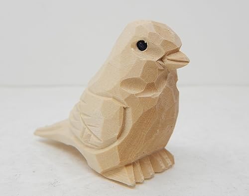 Miniatura 2 de Animal DIY Pinta tu propia escultura personalizada Estatua de artesanía de madera Estatua Arte Pequeño (pájaro)