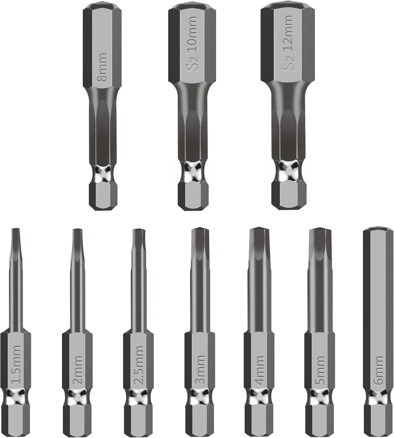 Hex Head Allen Wrench Drill Bit Set 10 Pack