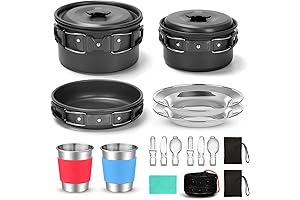 Odoland Backpacking Pots and Pans Set: Your Culinary Companion for Trailblazers