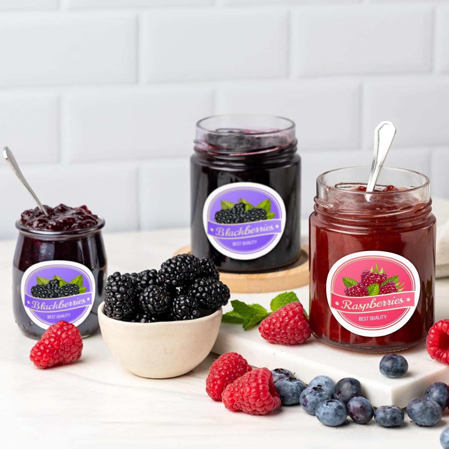 L LIKED 3'' Diameters Round Printable 150 Labels Sticker Labels for Laser/Inkjet Printer, Matte White Blank Circle Stickers for Jars,Packaging & Product Labeling (25 Sheets) - Image 6