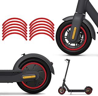 TOMALL Scooter Reflective Sticker Waterproof Reflective Wheel Stickers Compatible with Ninebot Max G30 Electric Scooter