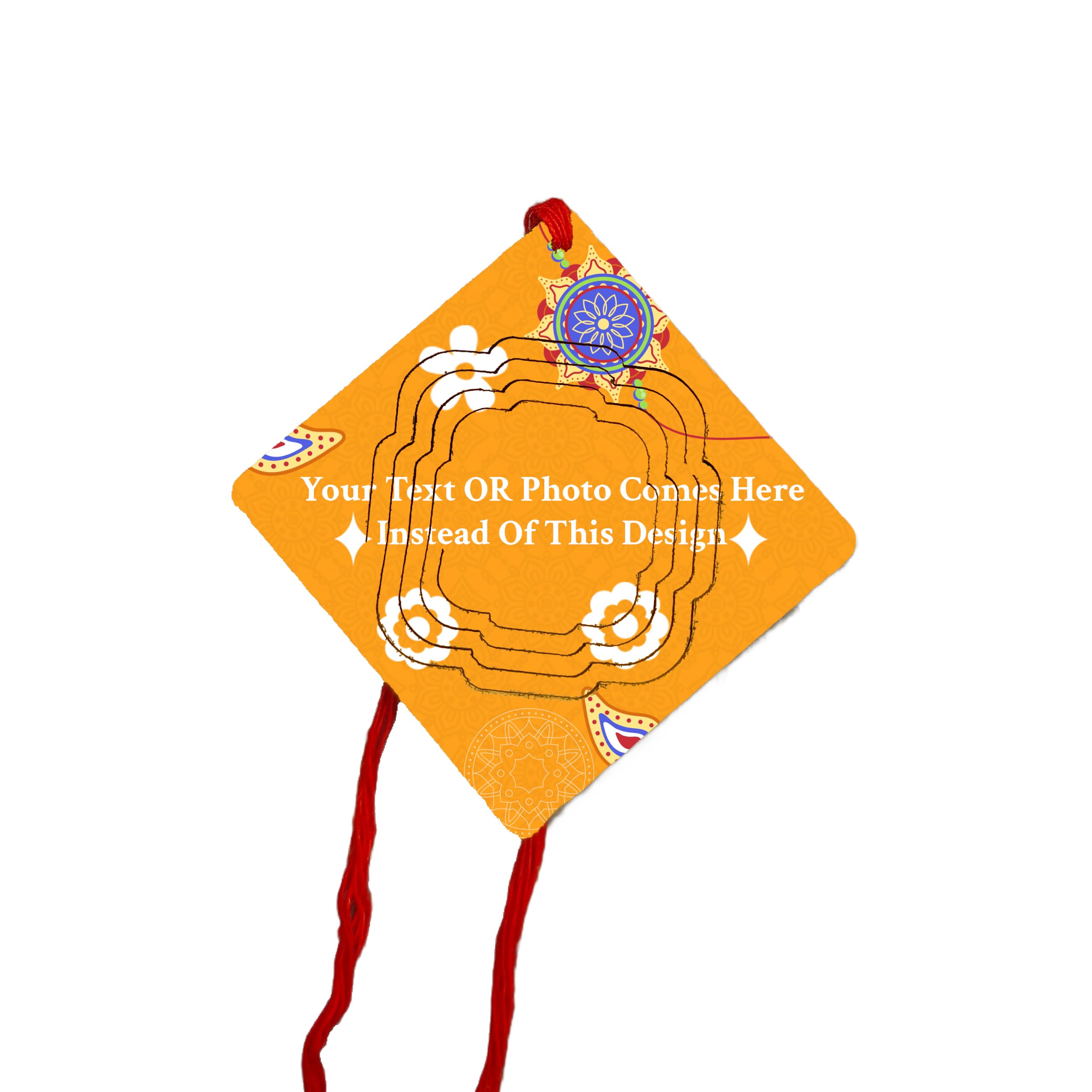 TrendLane Premium 3-D Personalized Photo HD Printed Rakhi | Premium Custom Name Or Picture Raksha Bandhan Rakhi-image-30