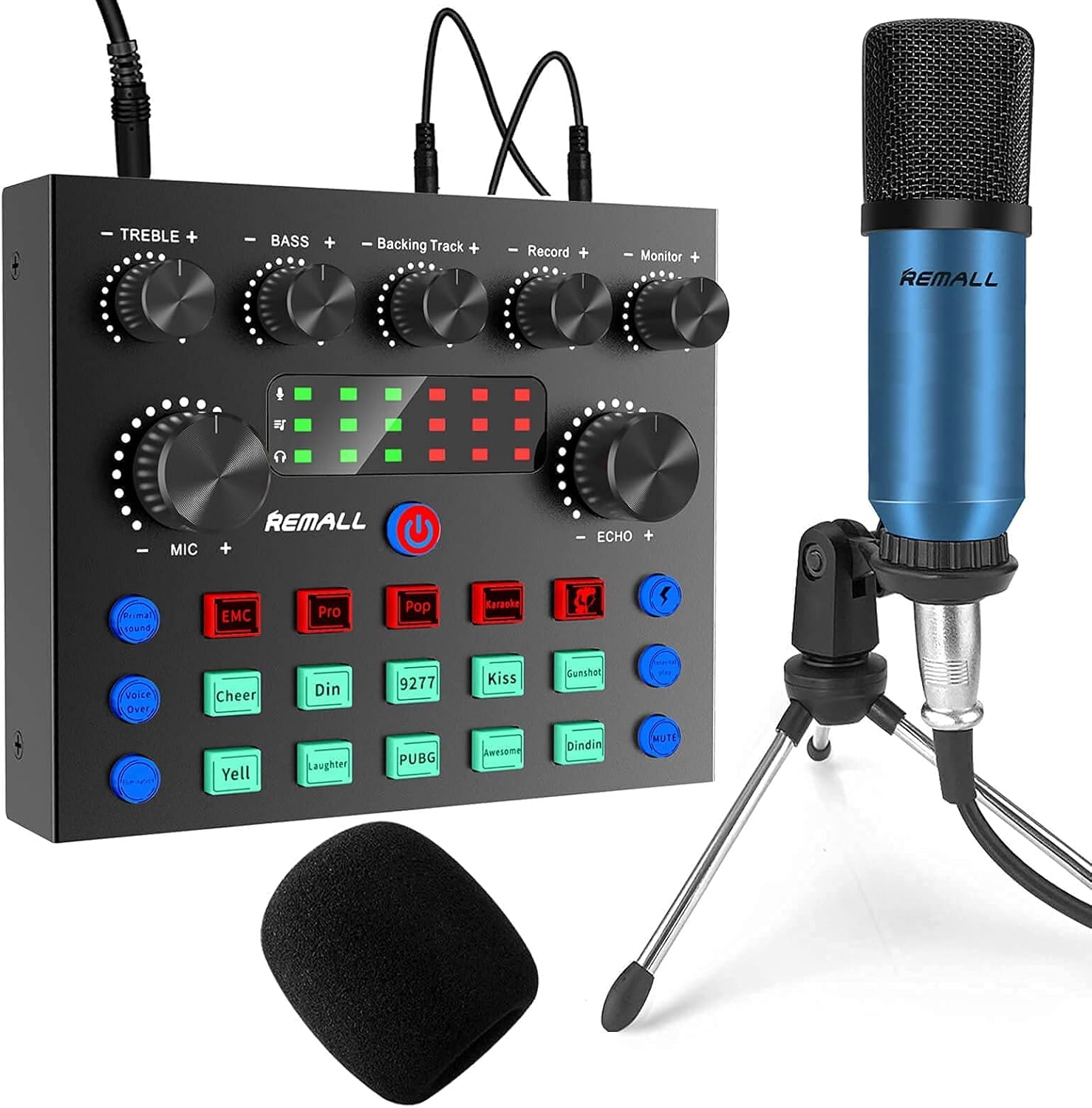 Buy Podcast Equipment Bundle，REMALL Condenser Microphone Bundle BM800