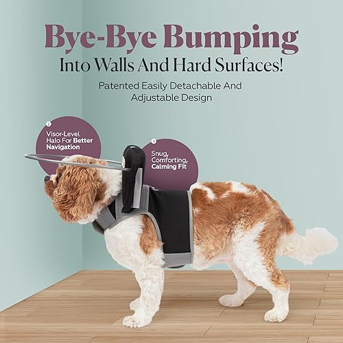 Miniatura 3 de Muffin's Halo - Arnés para perro, guía para perros, ayuda a perros ciegos o mascotas con problemas visuales para evitar accidentes y crear