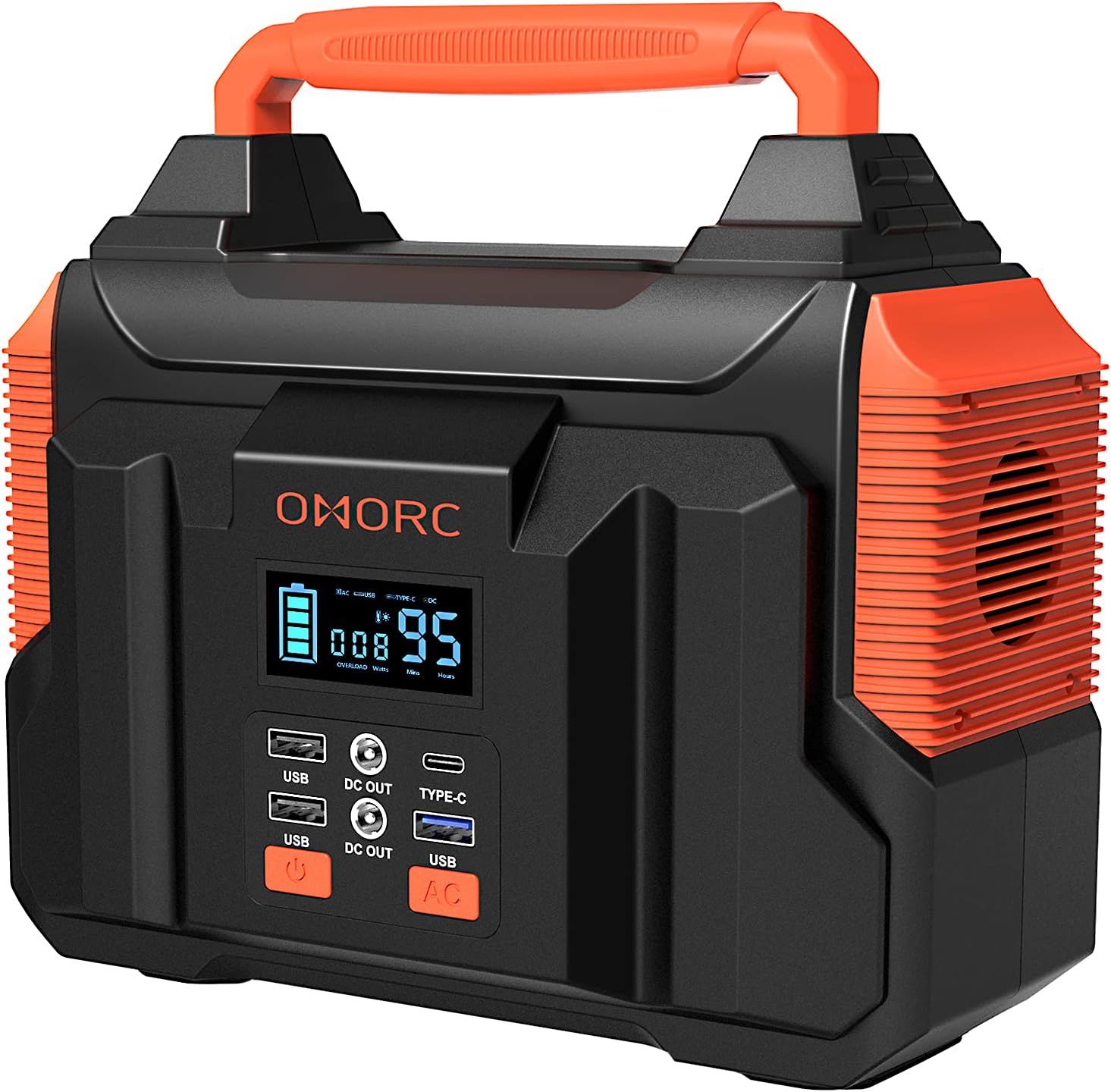 Buy 300W Portable Power Station, OMORC Pure Sine Wave Camping Generator