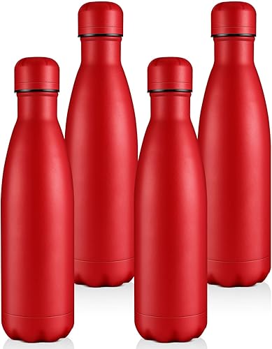 Miniatura 28 de Volhoply Botellas de agua de acero inoxidable de 17 onzas a granel, botella de agua de metal aislada a prueba de fugas para deportes, viajes,