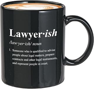 Lawyer Coffee Mug 11oz Black - Lawyer-Ish Definition - Dictionary Birthday Future Law Legal School Graduation Student Attorney Plaintiff