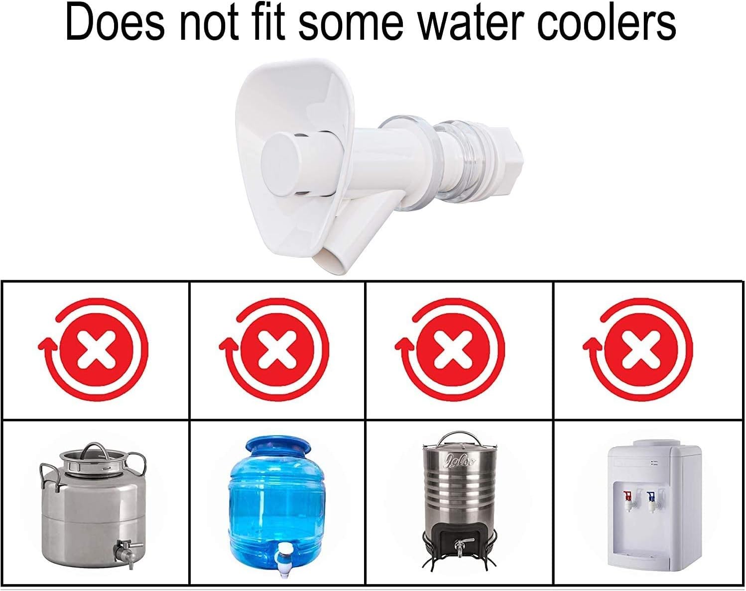 Cooler Water Spigot Compatible with Rubbermaid Gott Cooler Valve (Pack of 2)