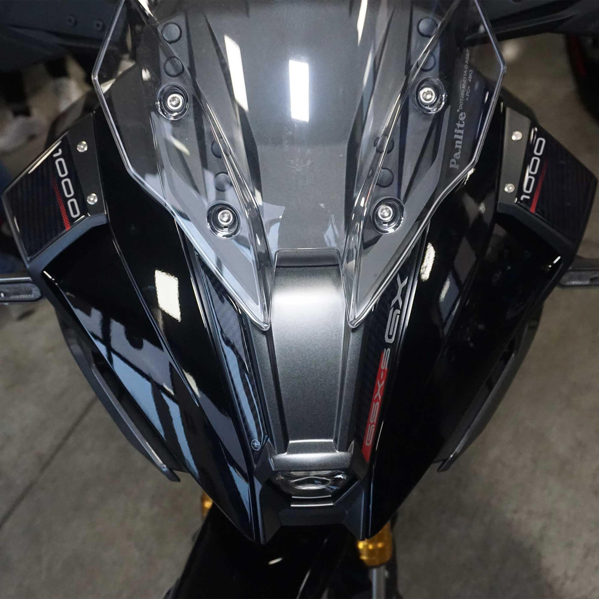 labelbike - 3D Stickers Front Beak Motorcycle Decorations and Protections Compatible with Suzuki GSX-S1000GX Similar