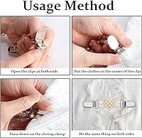 Vista 4 de Chanaco Juego de 3 clips de cincha vintage para vestir en la espalda, clips de suéter retro para cárdigans de cintura, clips de camisa para mujer