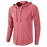Men's Gym Workout Active Long Sleeve Pullover Lightweight Hoodie Casual Hooded Sweatshirts