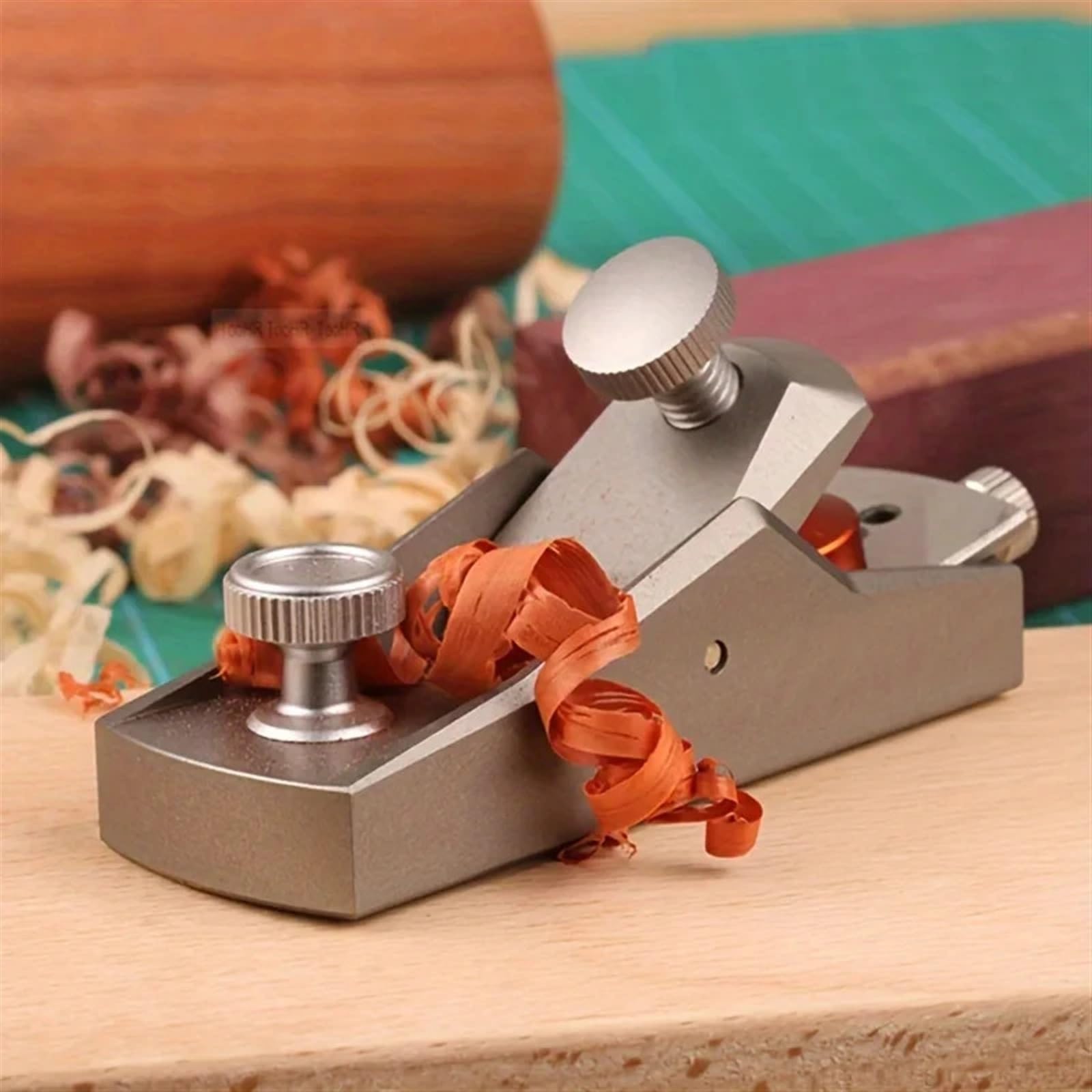 Cepilladora Manual pequeña Minicepillo de Mano de aleación de Aluminio, Herramientas de Carpintero DIY, Plano, Borde Inferior, Plano de Recorte de Madera, 1 ud.