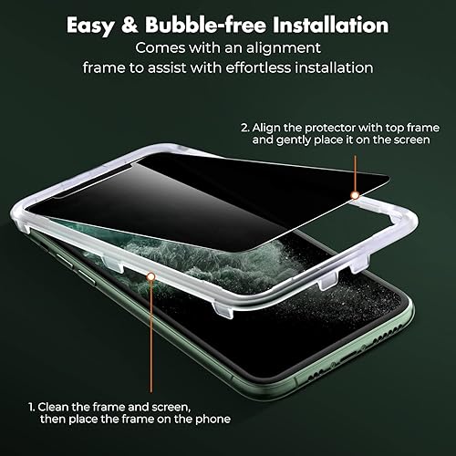 Miniatura 4 de UNBREAKcable Protector de pantalla para iPhone 8 Plus7 Plus, 2 unidades, vidrio templado doble inastillable marco de fácil instalación dureza 9H