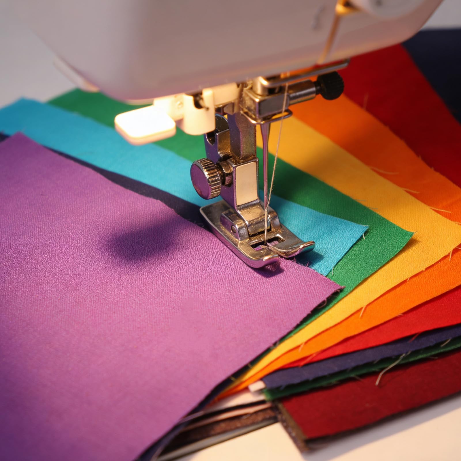 Cabilock 50 quadrati di tessuto di cotone per trapunte per progetti di cucito - 9,82'' Materiale artigianale in tinta unita per patchwork e quilting, decorazioni per la casa