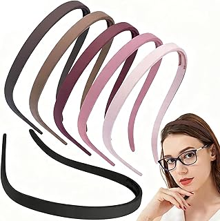 Eyewear Wearer's Headbands for Thin Hair, 6 PCS Comfortable and Pressure-Free Hair Bands with No Headache Design, Non-Slip Women Headband for Sunglasses & Eyewear (Muti-Colors)