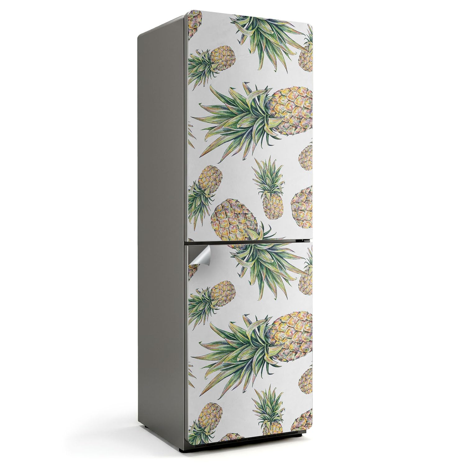 Autocollant pour réfrigérateur 60x180 cm cuisine motif ananas