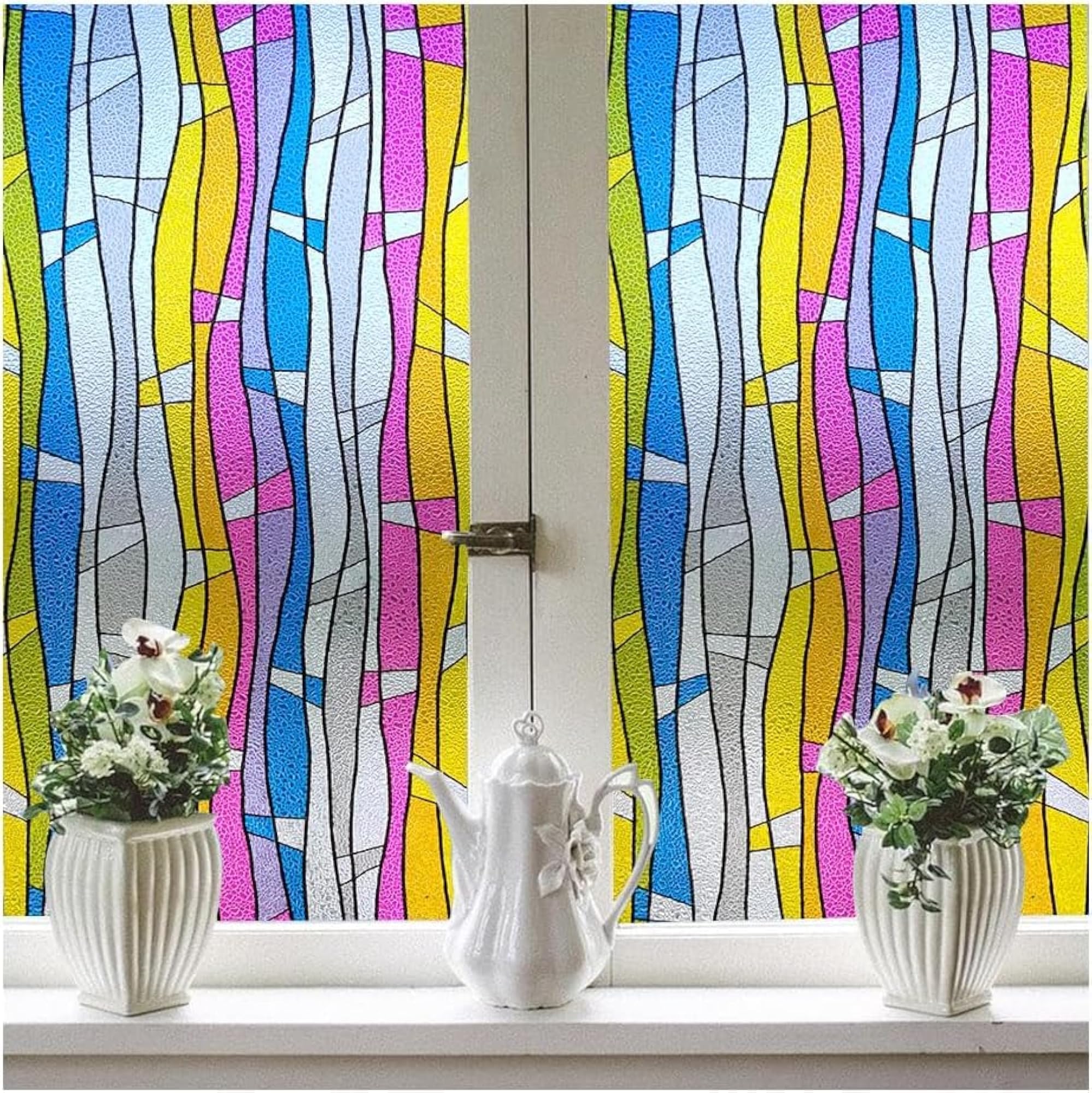 Self-Adhesive Privacy Window Film, Easy Application