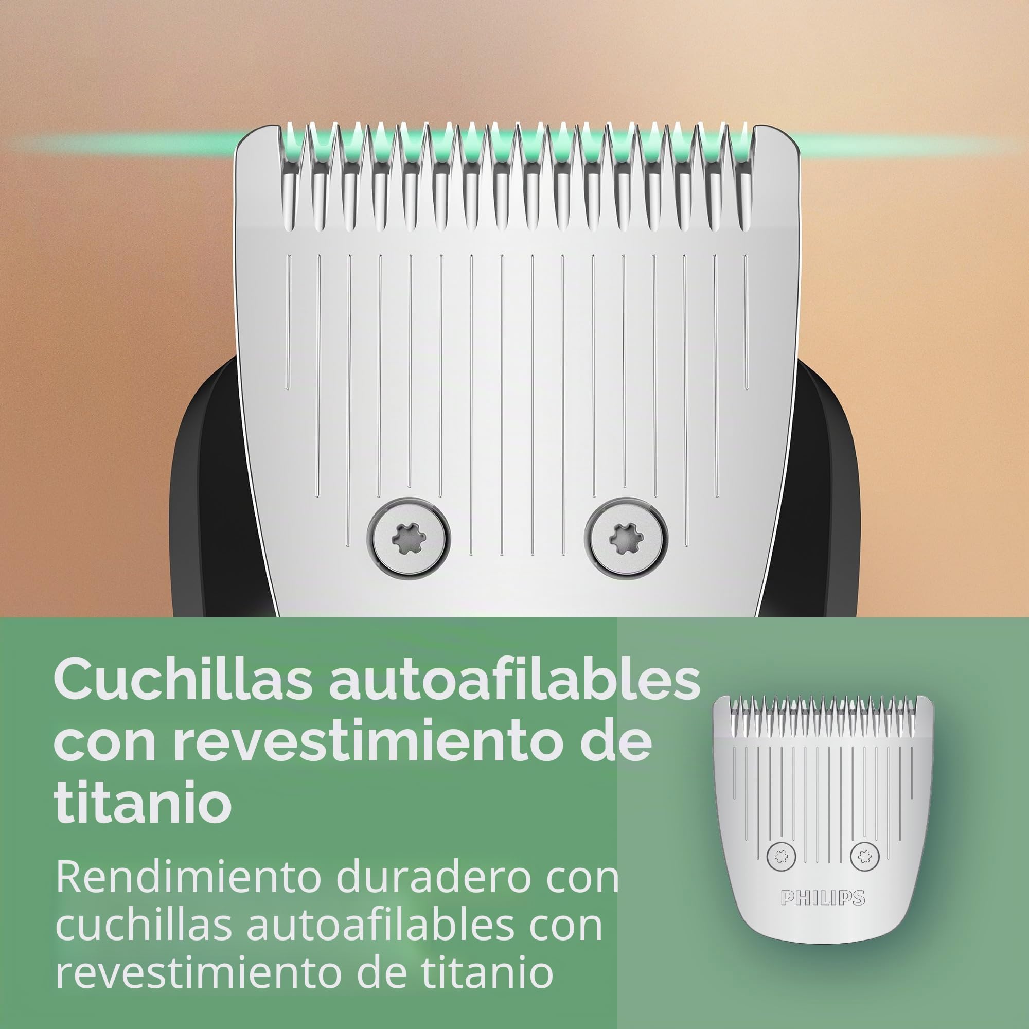 Philips Norelco Multigroom 5000 Series, recortadora de barba y cortapelos todo en uno, kit de aseo para hombre, 18 piezas, para barba, cara, nariz, oreja, cuerpo, con cuchillas de titanio, bolsa de