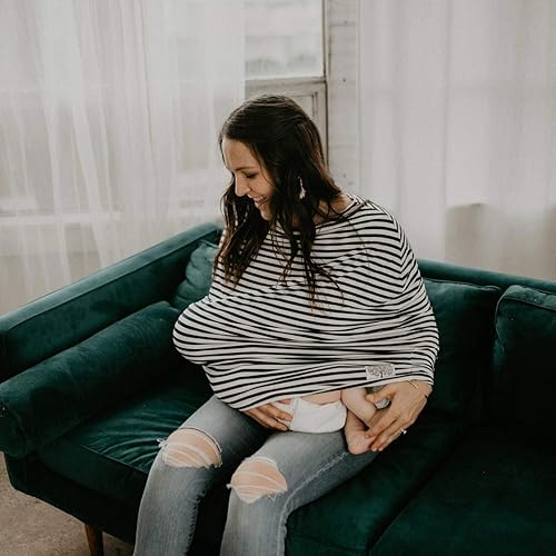 Miniatura 6 de Parker Baby - Cubierta de asiento 4 en 1 para niñas y niños. Tela elástica para asiento de coche, cubierta para amamantar, cubierta para el carro de