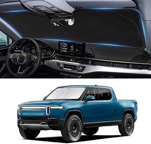 Miniatura 3 de Parasol para parabrisas de automóvil de ajuste personalizado para Defender 2019, protector de visera solar de tela 210T, persianas plegables que